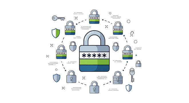 Digital Padlock with Password Security.