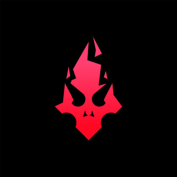 Red Skull Fire Logo