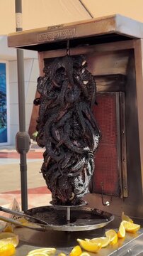 trompo de pulpo a las brasas