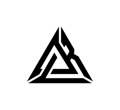 Modern Geometric Triangle Abstract Logo Design