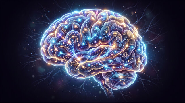 Brain Memory and Learning Concept