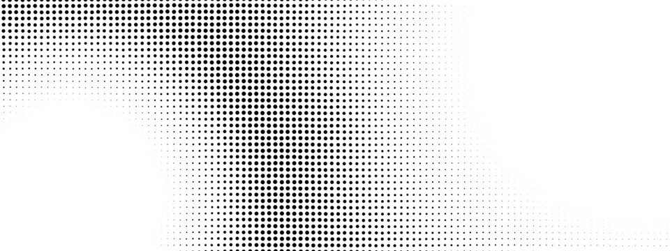 Halftone white pattern with comic half tone gradient and pixel. Texture for retro design line dot square and circle elements. Background of noise stipple and spot details endless.