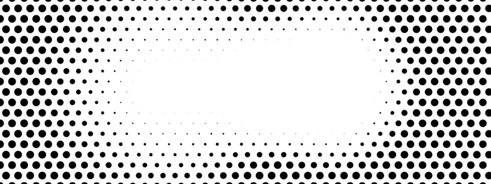 White background circle comic pixel dot pattern with halftone texture. Noise tone for vintage design style composition combines. Half tone gradient with square and line elements.