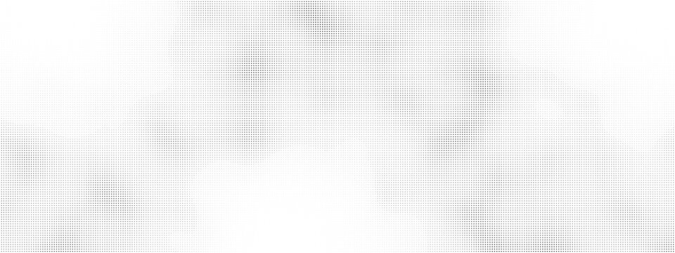 Noise white tone gradient background for half pattern line texture. Halftone comic square pixel circle dot with retro bw back. Small distress effect stock illustration as wavy sign.