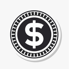 Fototapeta premium Dollar Coin Icon