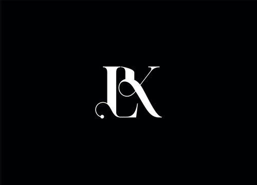  LK Initial Logo Design And Monogram  Letter Logo