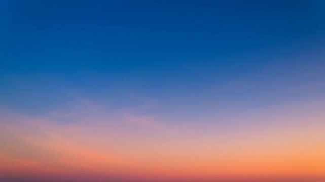 Colorful twilight sky gradient, an abstract outdoor Loop background for versatile B roll, advertising, and news content.