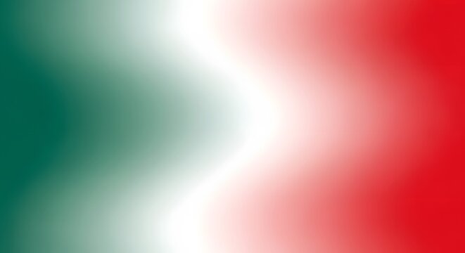 Blurred gradient background inspired by the colors of the Mexican flag, suitable for design and patriotic themes.