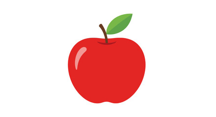 Fototapeta premium A bright red apple fruit.
