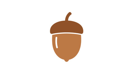 Brown Acorn With Stem Upward. © Amjad