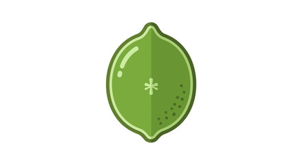 Obraz premium Fresh green lime fruit closeup view.