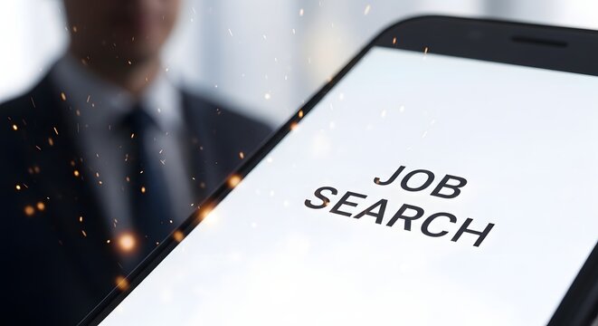 Job search on mobile finding employment opportunities online