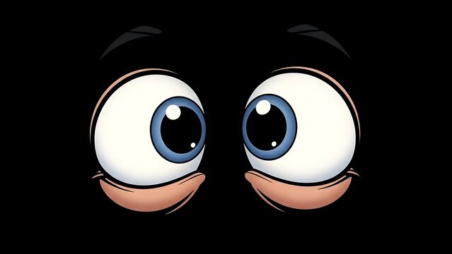 Cartoon eyes with surprised expression.