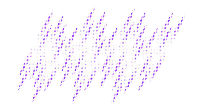 A complex and repeating abstract pattern formed by numerous interconnected diagonal halftone stripes, creating a sense of woven texture and movement.
