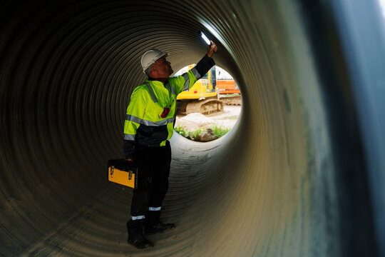 Engineers are checking the integrity and safety of the pipeline	