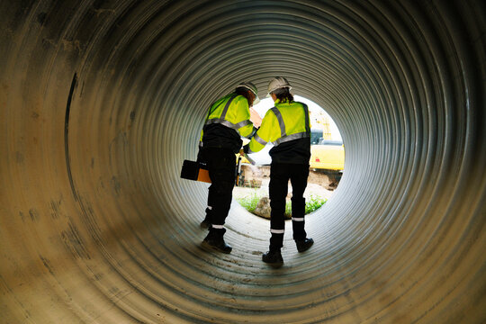 Engineers are checking the integrity and safety of the pipeline	