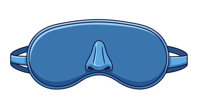Blue Sleep Mask Isolated