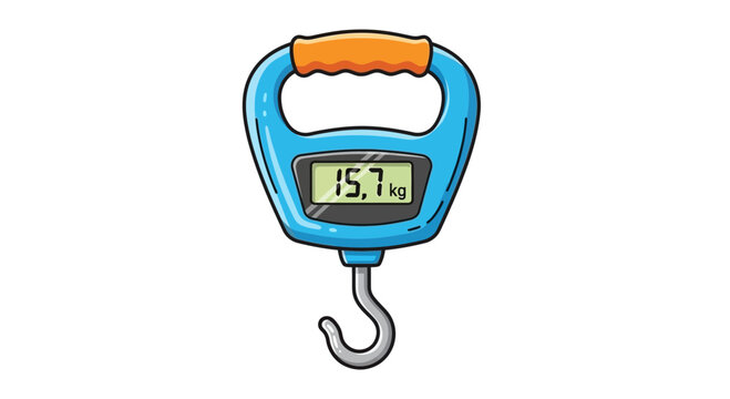 Digital Hanging Scale With 15.7 kg Reading