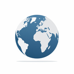 Obraz premium Stylized Globe Icon