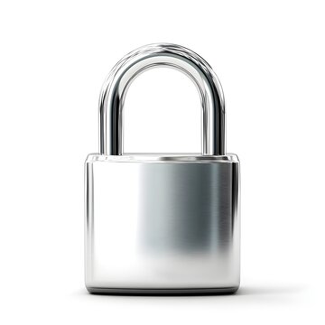 Antique padlock isolated for access control and cybersecurity picture