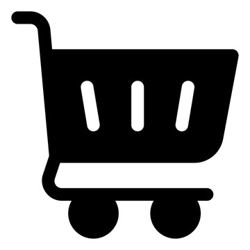 Shopping cart icon for ecommerce, shopping and checkout
