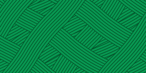 farm green banner, organic abstract background with fields. wavy green lines, natural organic products. ecology background. striped farmer green Pattern © van