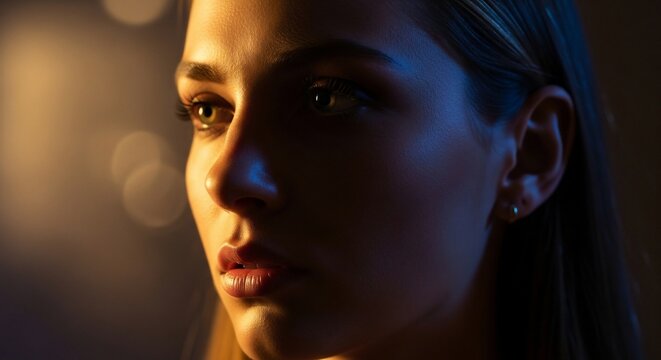 Woman portrait profile