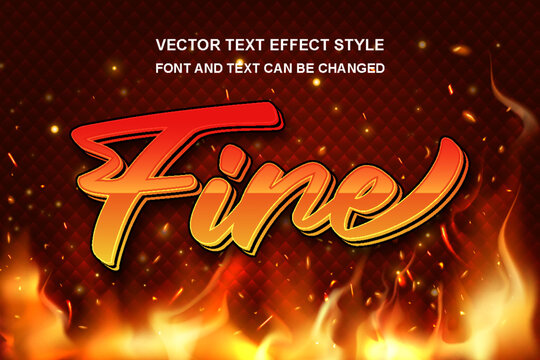  fire burning hot flame blaze typography editable text effect font style template background design