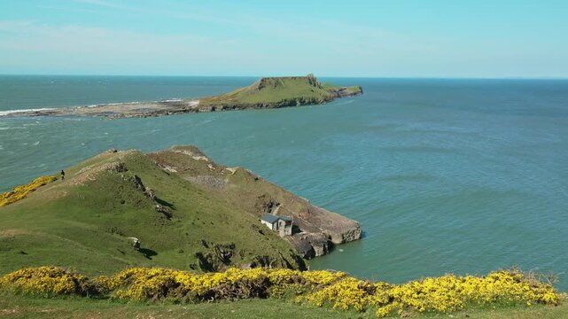 Worms Head, Rhossili Bay, Gower Peninsula, South Wales