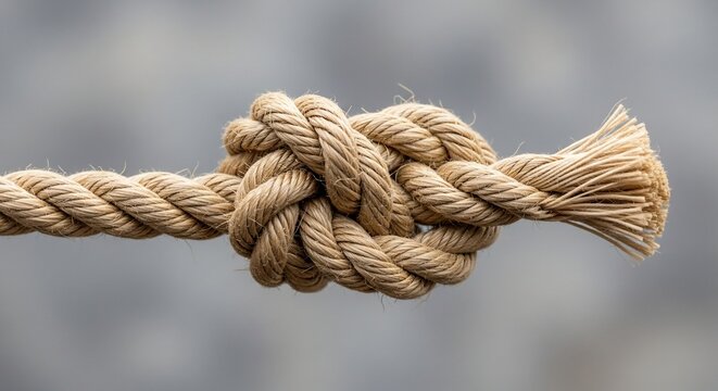 Rope knot detail