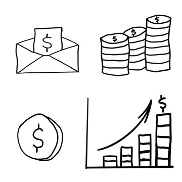 business graph icon set