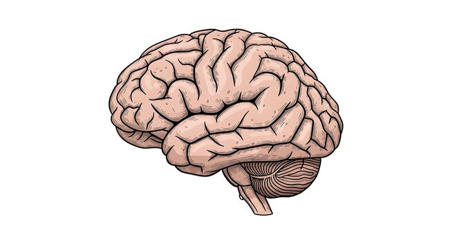 Human Brain Anatomy Illustration Medical.