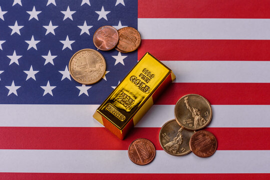Gold bars or ingots as a tool for balance, financial investment, and savings. Gold bars