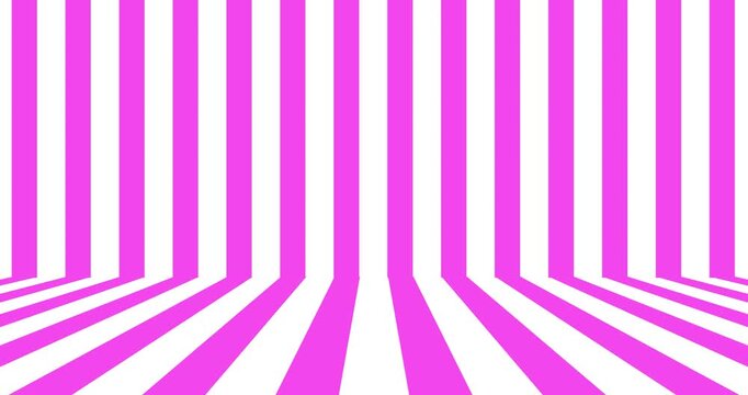 Animation line strip pink cute moving abstract