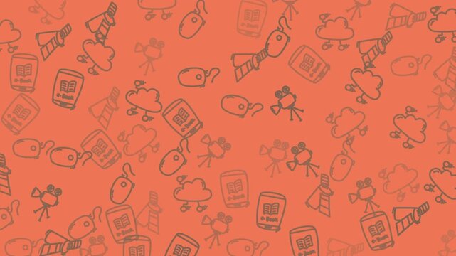 Random sketch pattern suitable for backgrounds, wallpapers, stationery design, and artistic projects with a whimsical and creative theme.