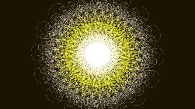 Premium 4K seamless loop of Ajna Third Eye Chakra mandala sacred geometry unfolding in a cinematic void. Ideal for VJ sets, trance visuals, meditation, and yoga studios.