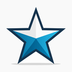 Fototapeta premium Blue Star Icon