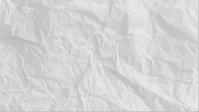 Crinkled Paper Texture Stop Motion Animation Wrinkled Background Abstract Loop for Creative Design and VFX Overlay Use