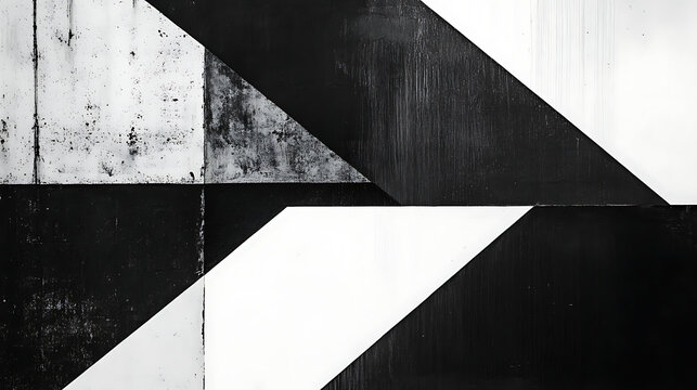 Black White Modern artistic background with Grunge Texture