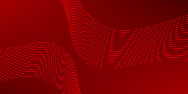 abstract wavy lines background. red gradations, banner background, wave line shape,memphis background.