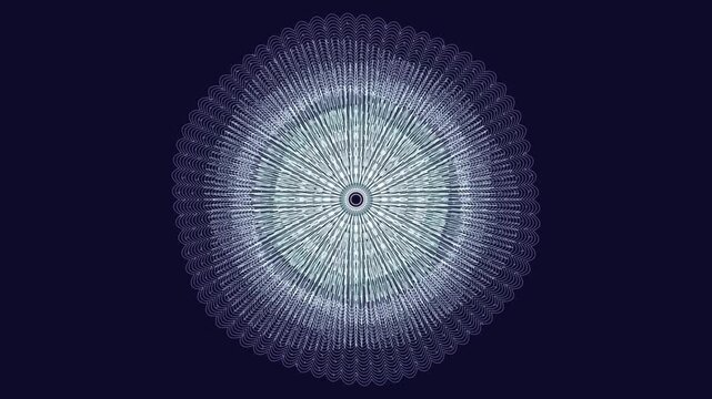 Premium 4K seamless loop of Anahata Heart Chakra radial mandala sacred geometry unfolding in a cinematic void. Ideal for VJ sets, trance visuals, meditation apps, and yoga studios.