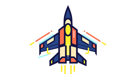 Fototapeta premium Fighter Jet Airplane Military.