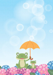 Obraz premium 夏の梅雨背景
