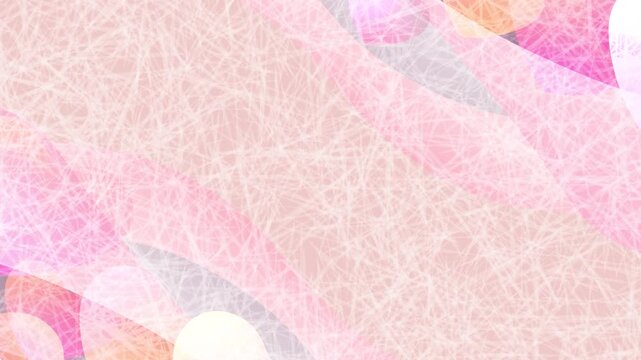 Soft Pink Abstract Heart Background with Washi Paper Texture