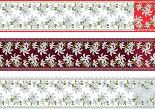 : saree design illustration, saree , parijat saree, seuy ful saree