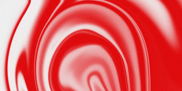 Abstract red and white swirling pattern with grainy texture, dynamic flowing shapes