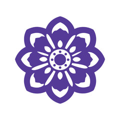 Obraz premium Delicate flower with layered petals and detailed center in violet color