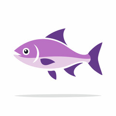 Obraz premium Stylized Purple Fish Illustration