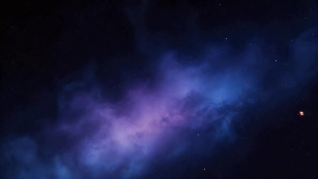 Cosmic nebula with stars