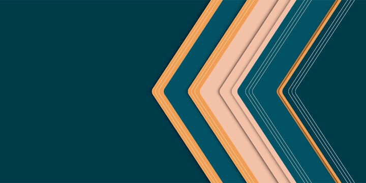 Abstract Geometric Design With Parallelogram Shapes in Teal and Orange Tones.